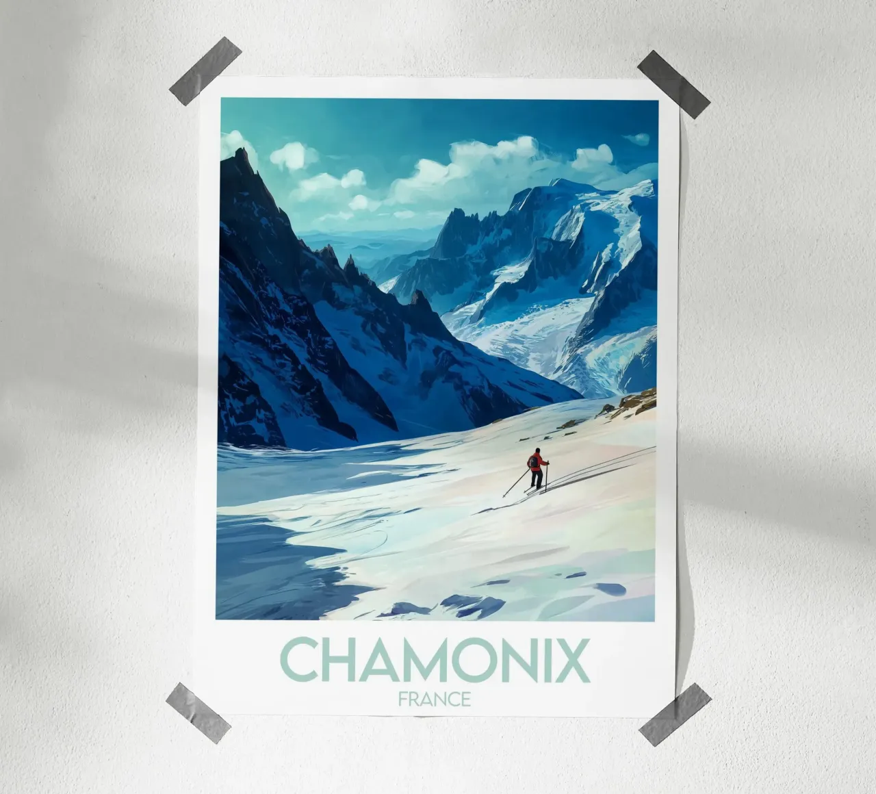 Affiche Chamonix carta hahnemühle da Frame the World