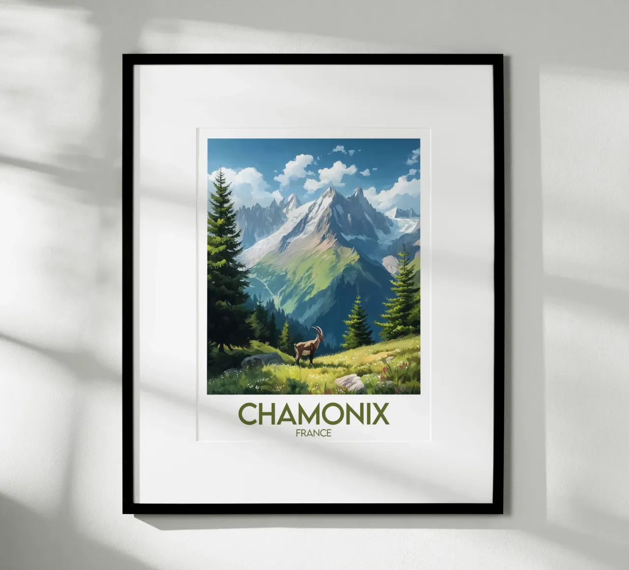 Affiche Chamonix poster da Frame the World