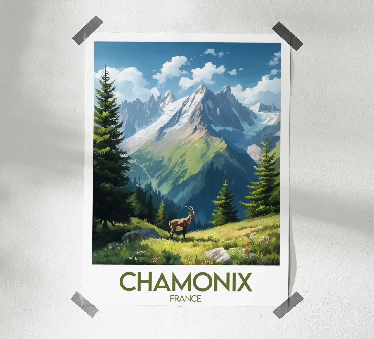 Affiche Chamonix poster da Frame the World