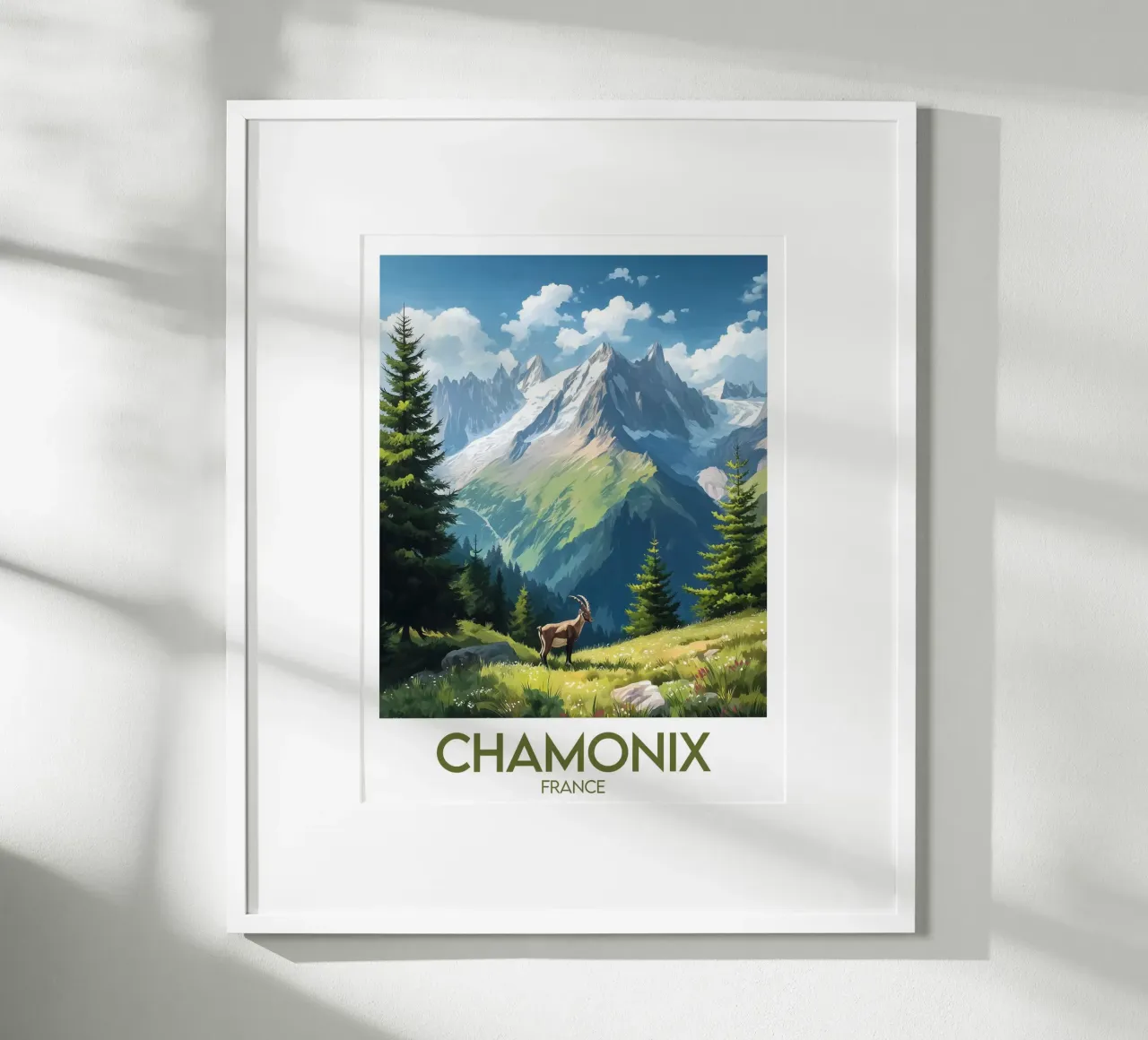 Affiche Chamonix poster da Frame the World