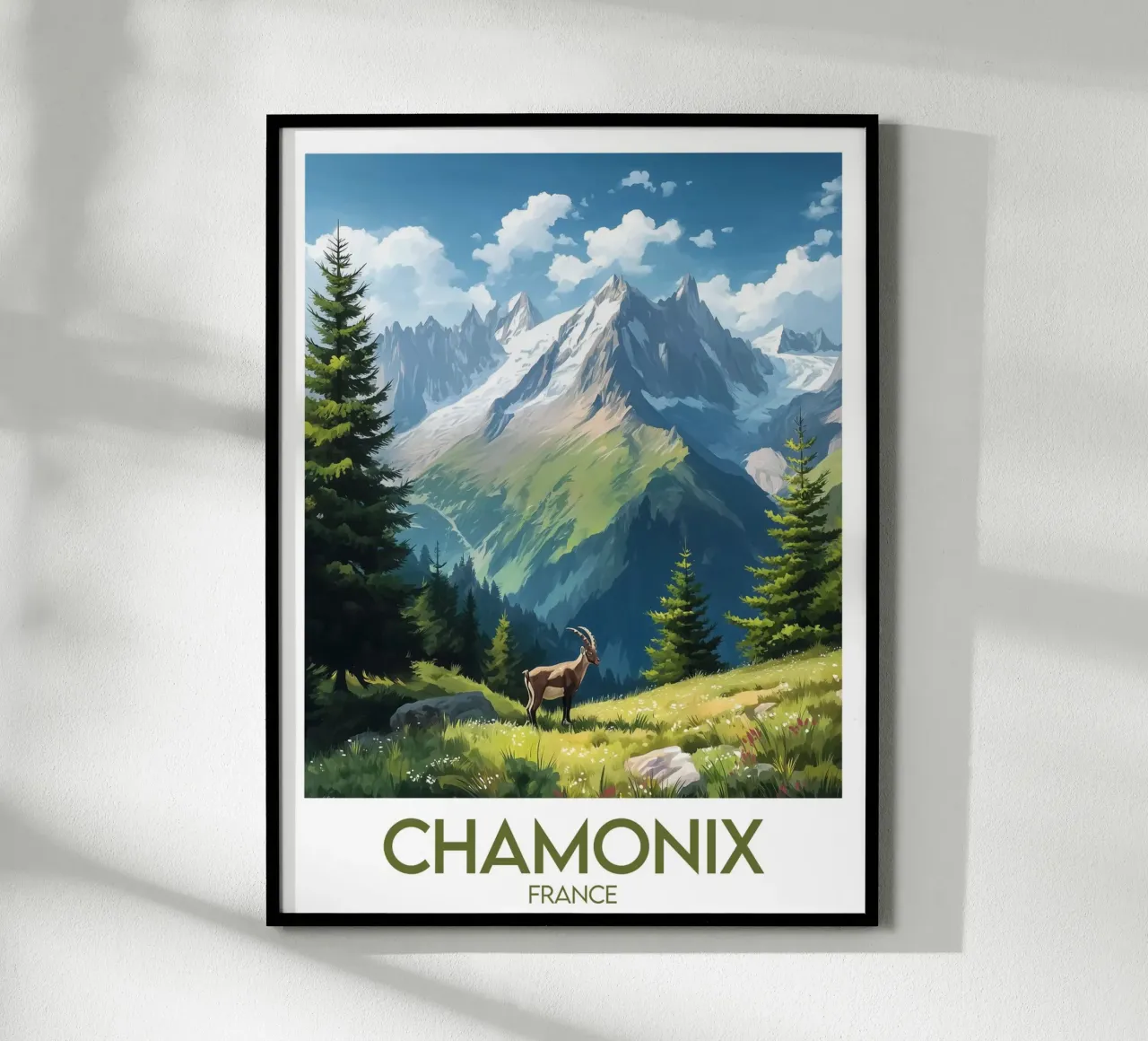 Affiche Chamonix poster da Frame the World