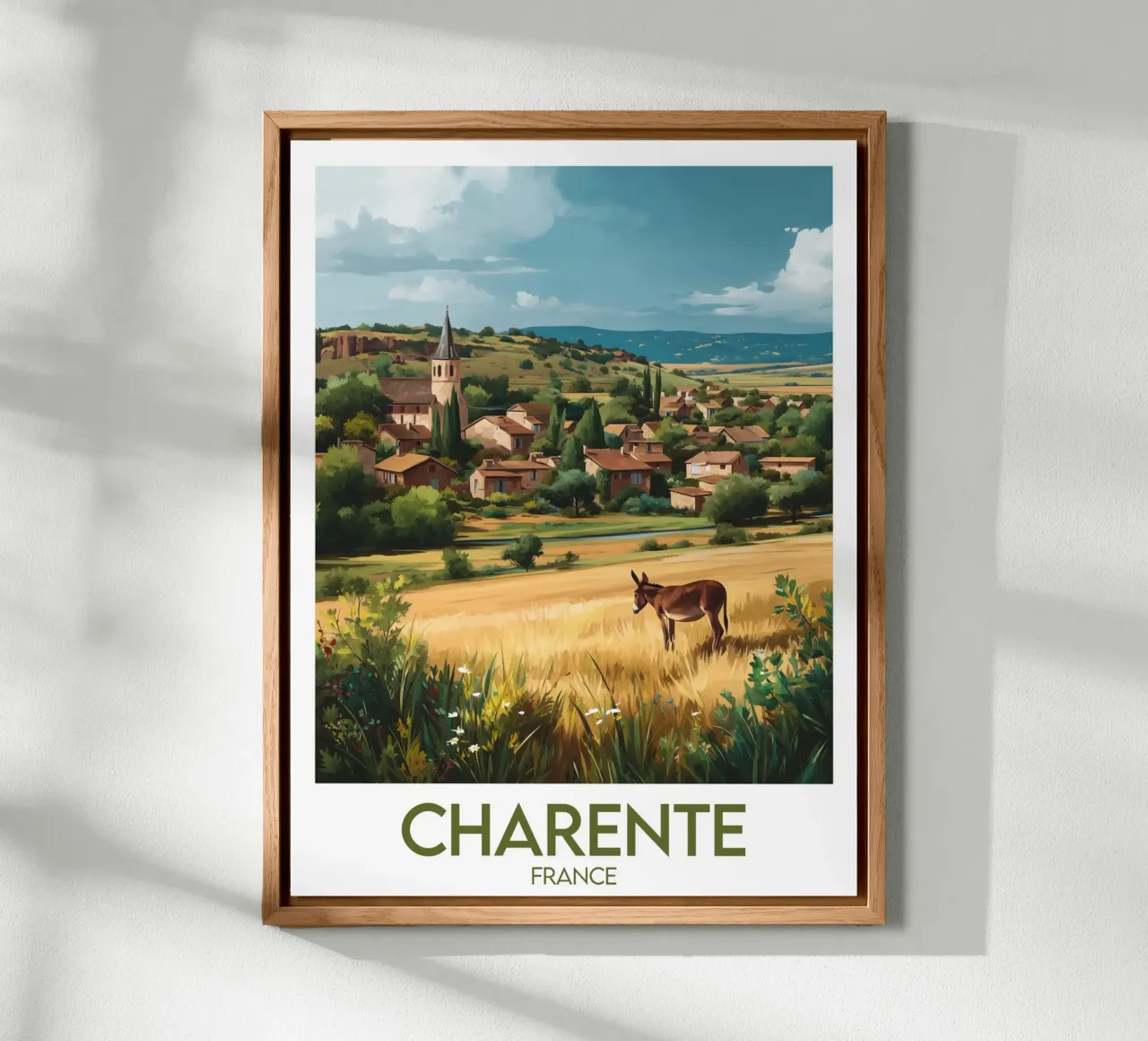 Affiche Charente alluminio dibond da Frame the World