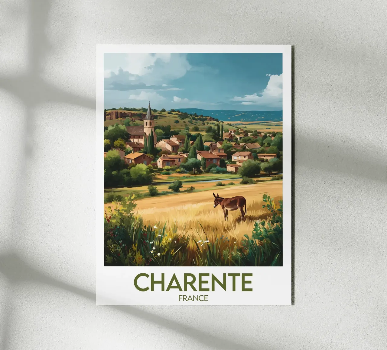 Affiche Charente alluminio dibond da Frame the World