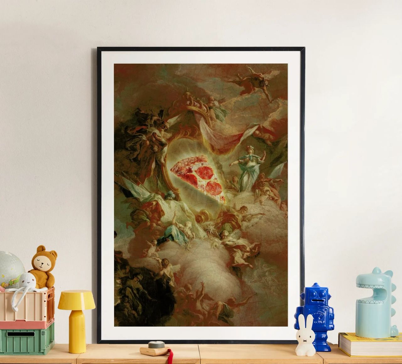 The Holy Pizza poster by Jonas Loose