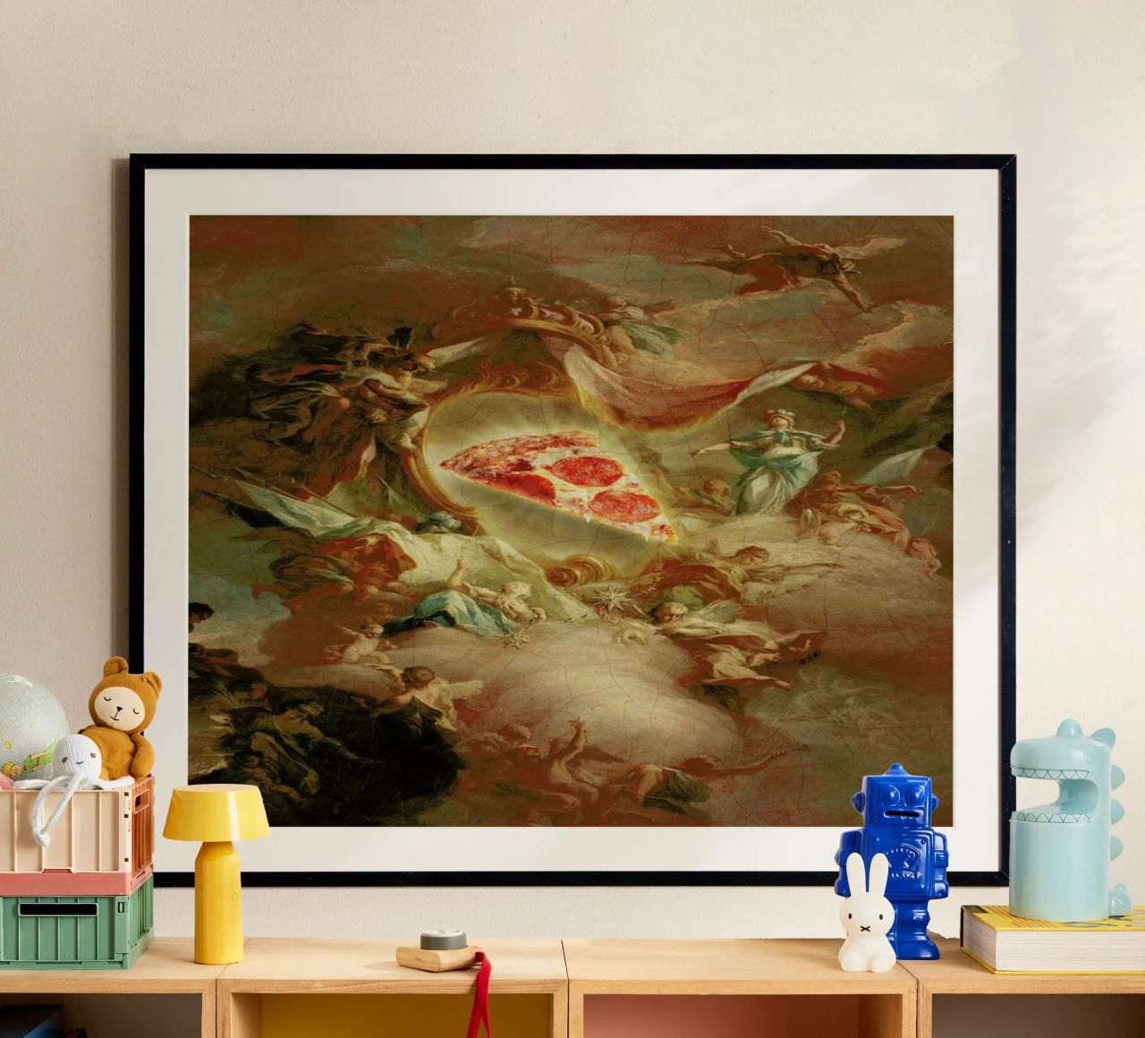 The Holy Pizza poster by Jonas Loose