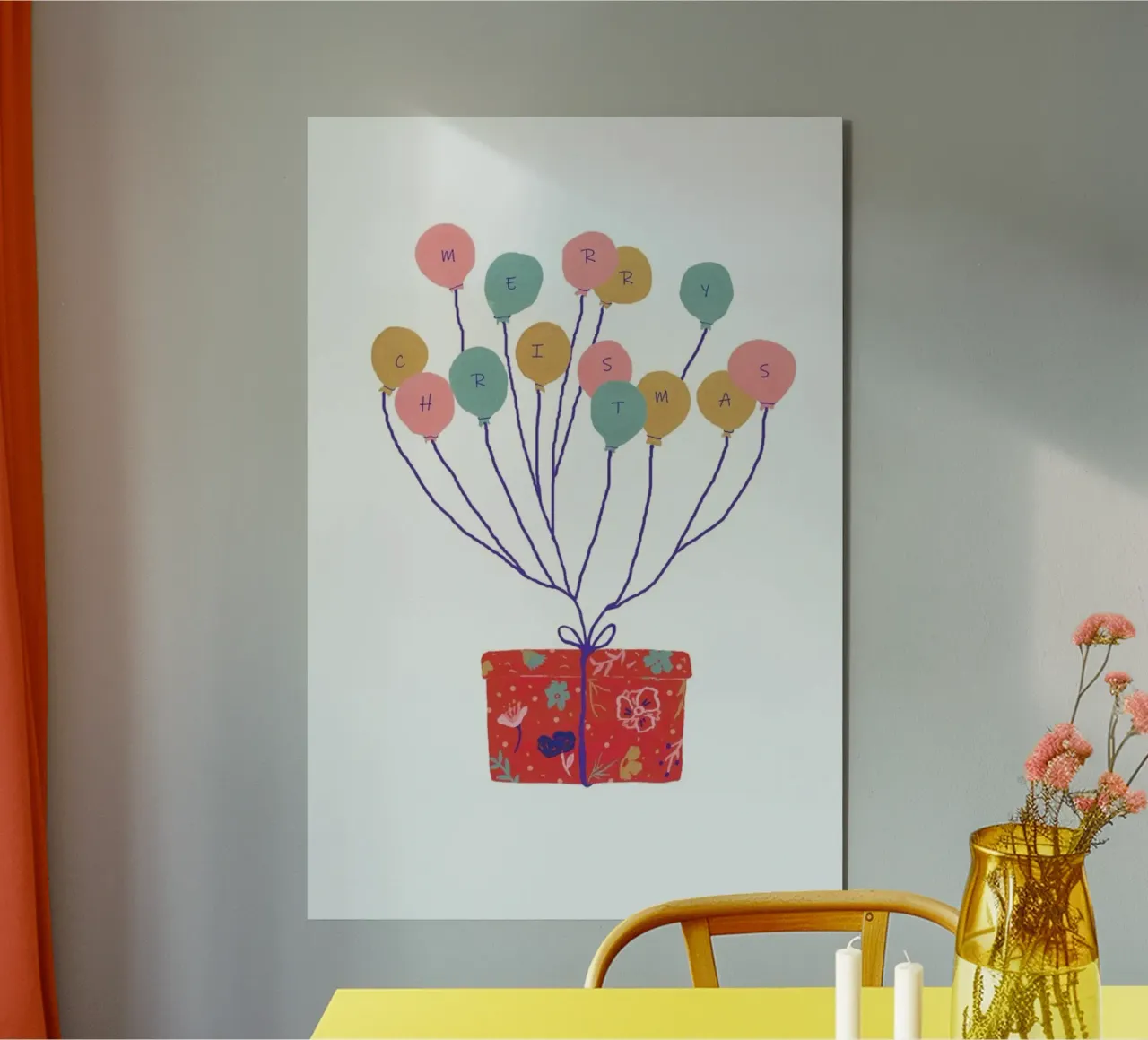 Merry Christmas alluminio dibond da Atelier Mave