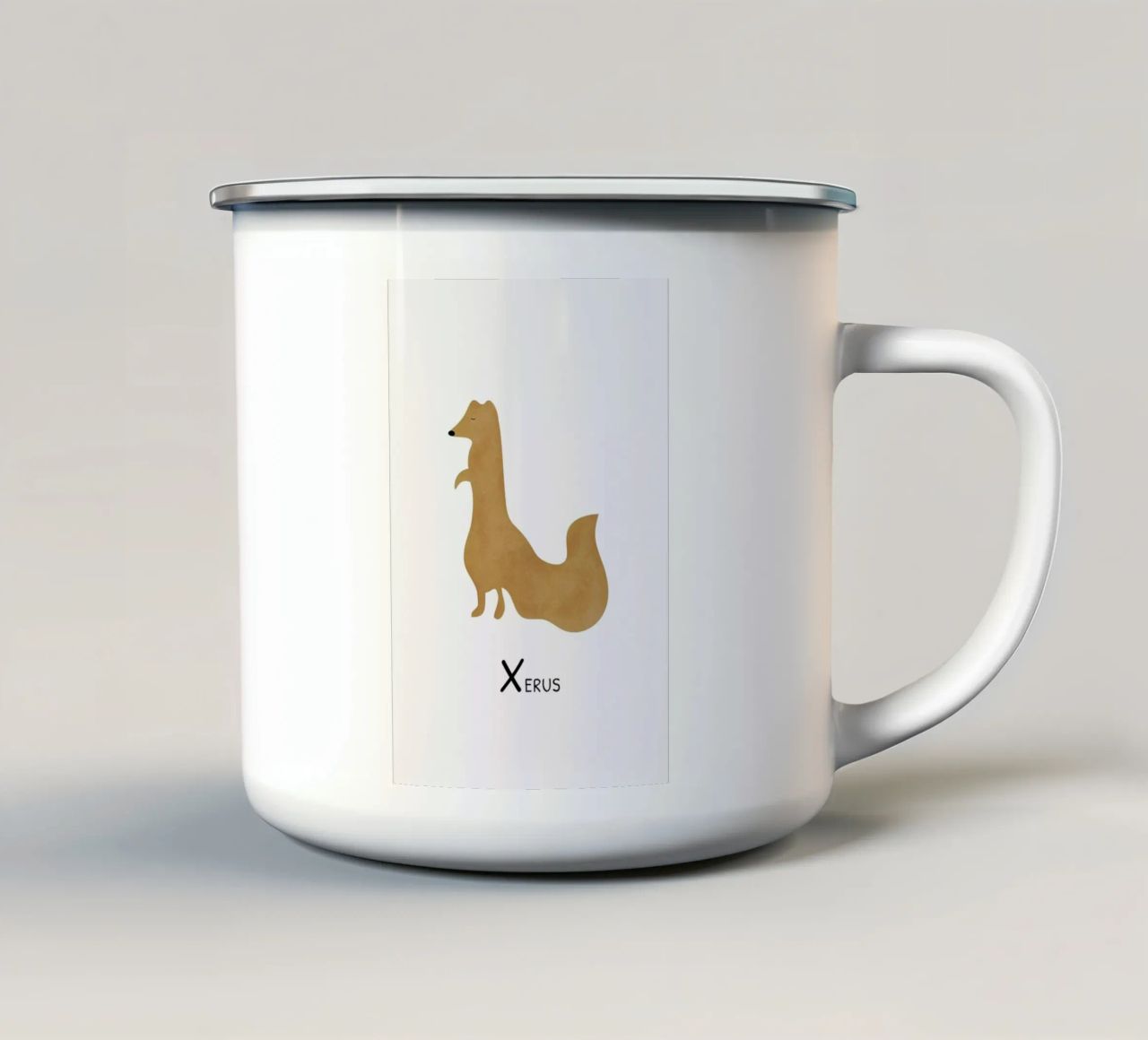 Xerus tazza in smalto da Little Flourishes