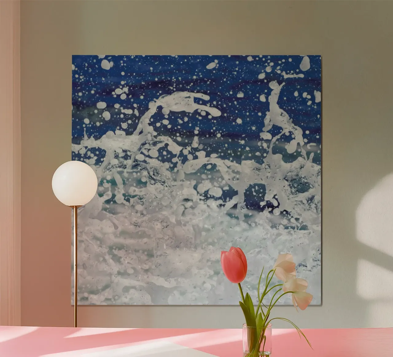 Super Splash 3 poster con telaio in legno da Nur Mut