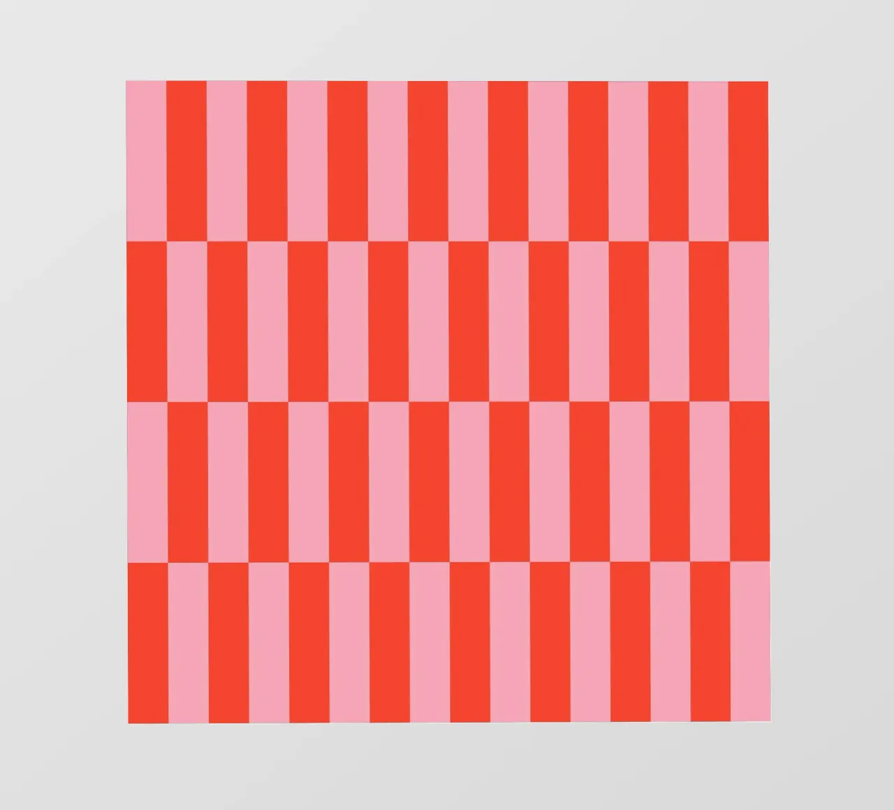 Oranje en roze lijnen pvc-zeil van Wackapacka