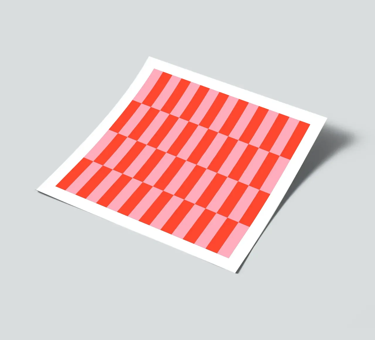 Orange and pink lines sticker sheet by Wackapacka