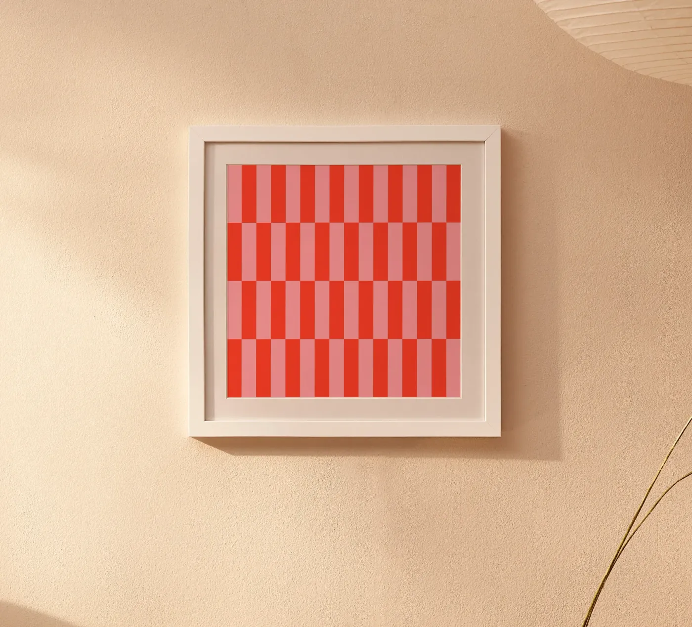 Orange and pink lines poster da Wackapacka