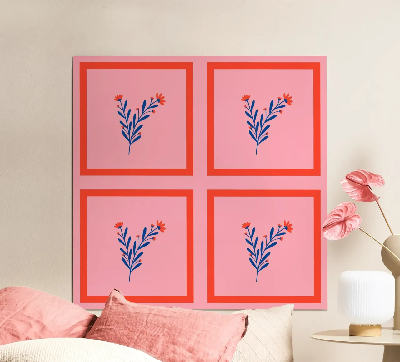 Framed flowers poster by Wackapacka