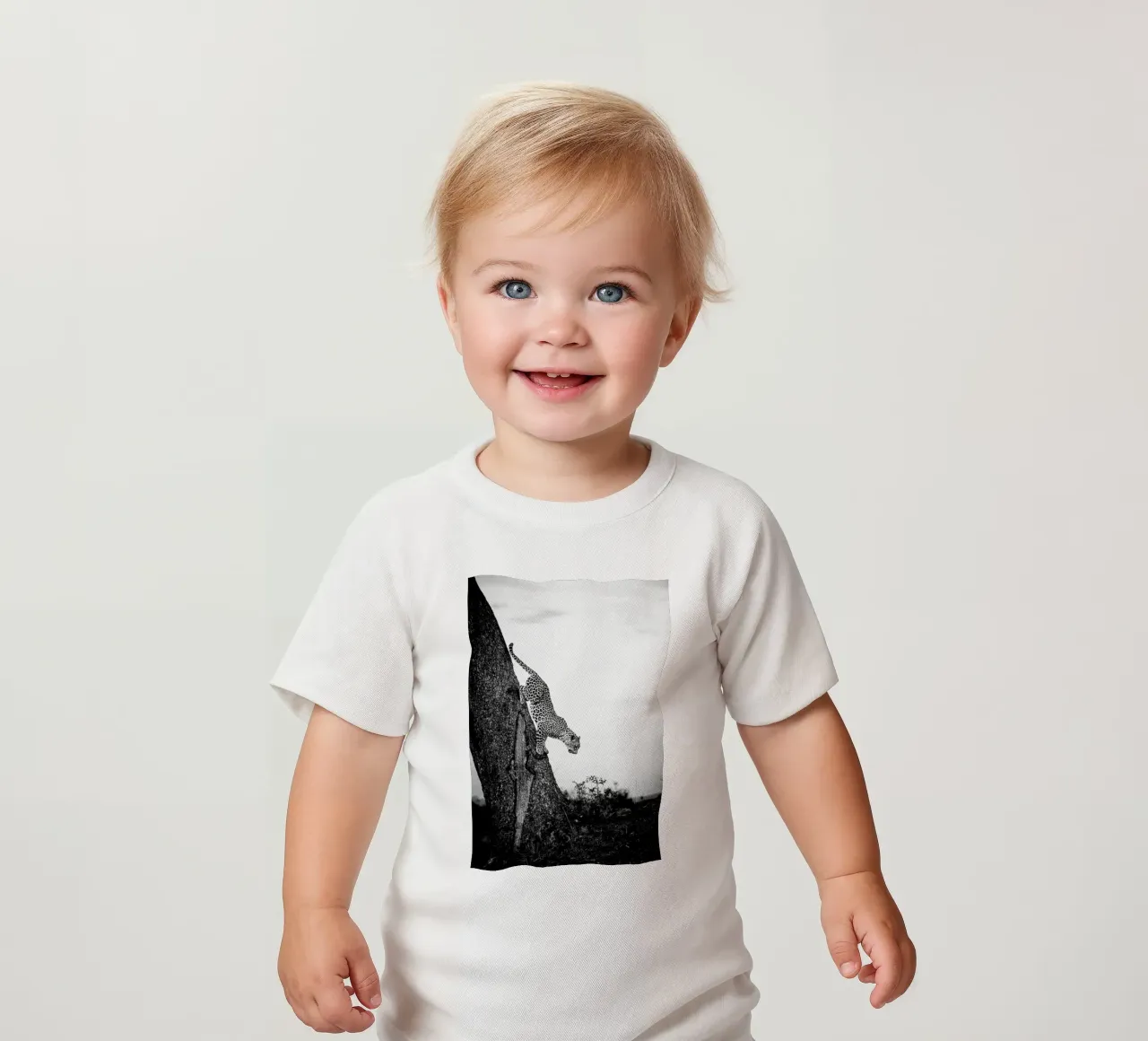 Pouncing Leopard maglietta neonato da Natural Kingdom