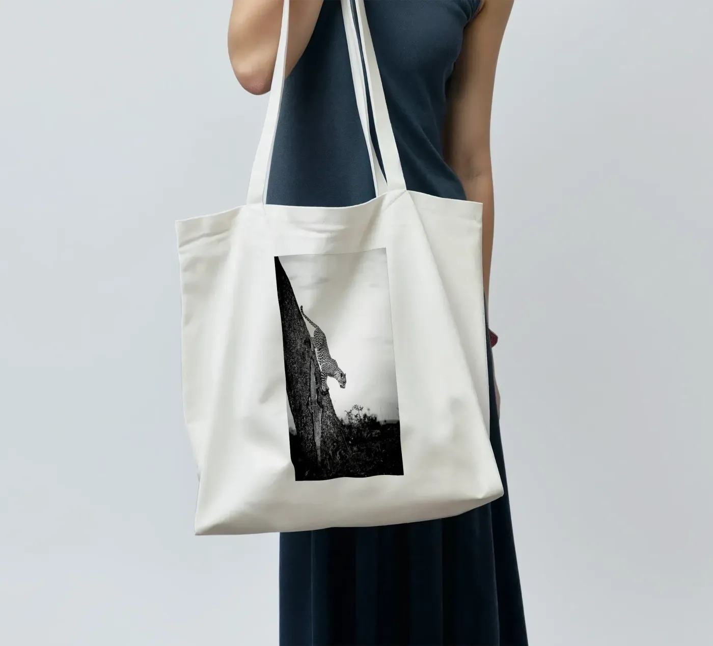 Pouncing Leopard tote bag by Natural Kingdom