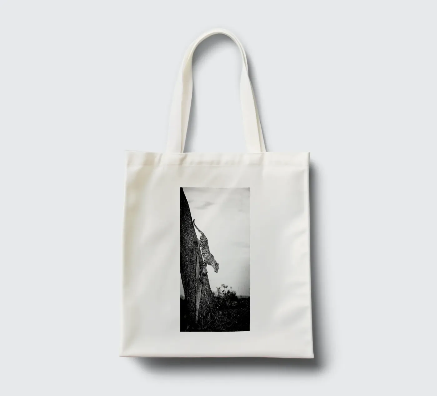 Pouncing Leopard tote bag by Natural Kingdom