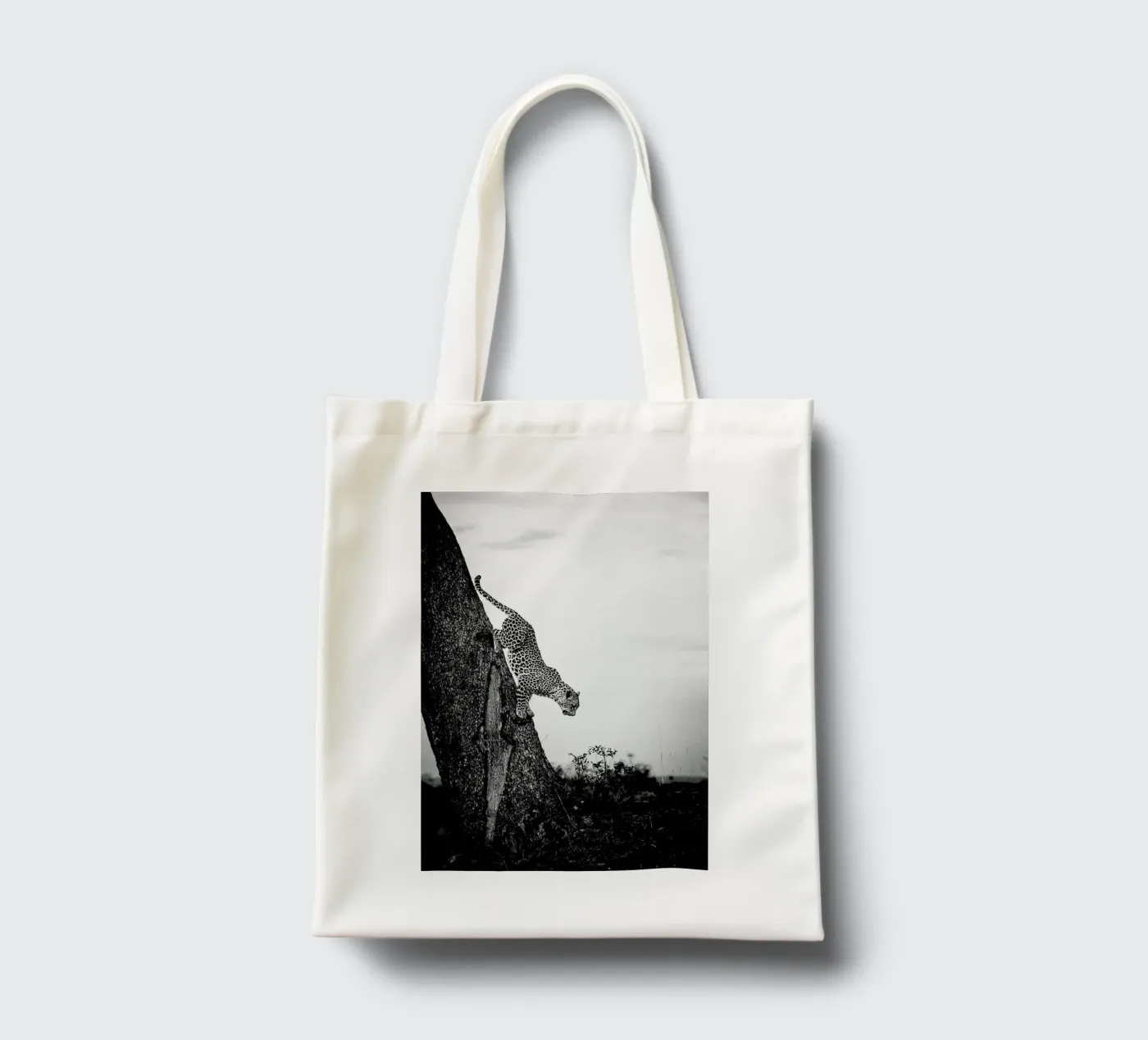 Pouncing Leopard tote bag by Natural Kingdom