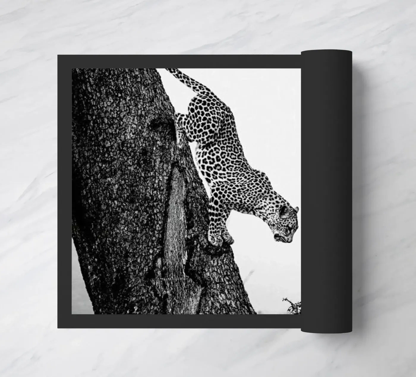 Pouncing Leopard Fußmatte von Natural Kingdom