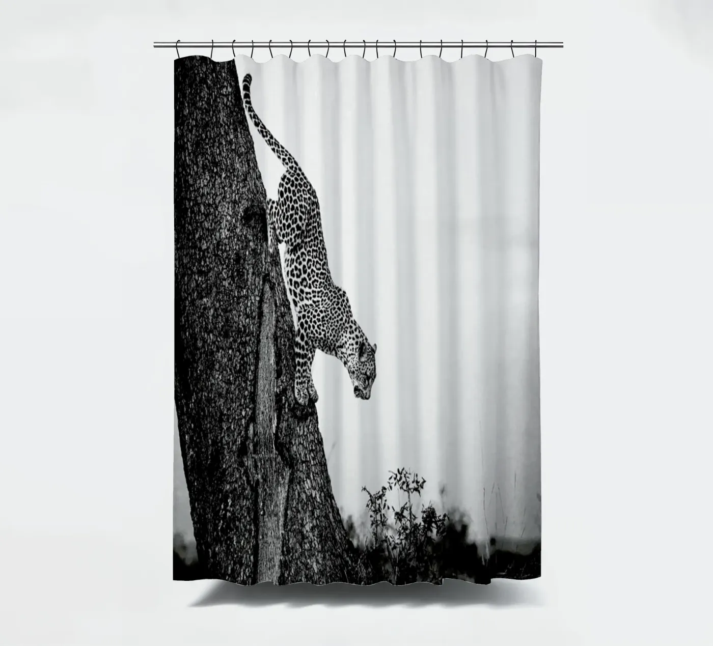 Pouncing Leopard douchegordijn van Natural Kingdom