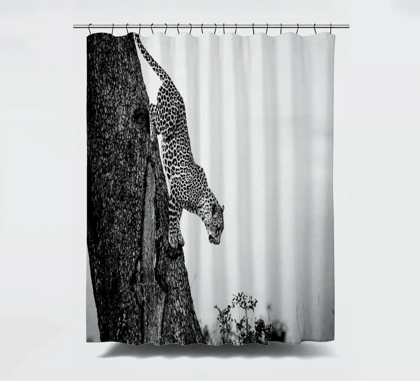 Pouncing Leopard douchegordijn van Natural Kingdom