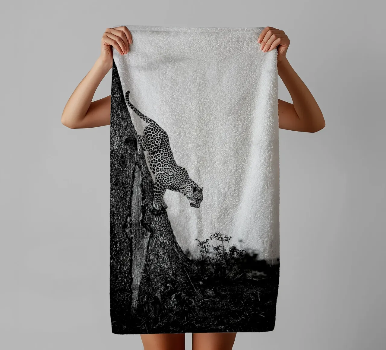 Pouncing Leopard asciugamano da bagno da Natural Kingdom