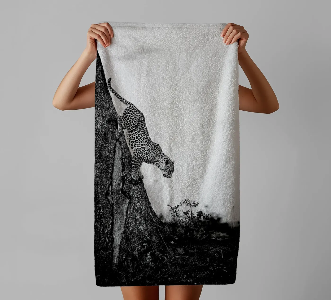 Pouncing Leopard asciugamano da bagno da Natural Kingdom