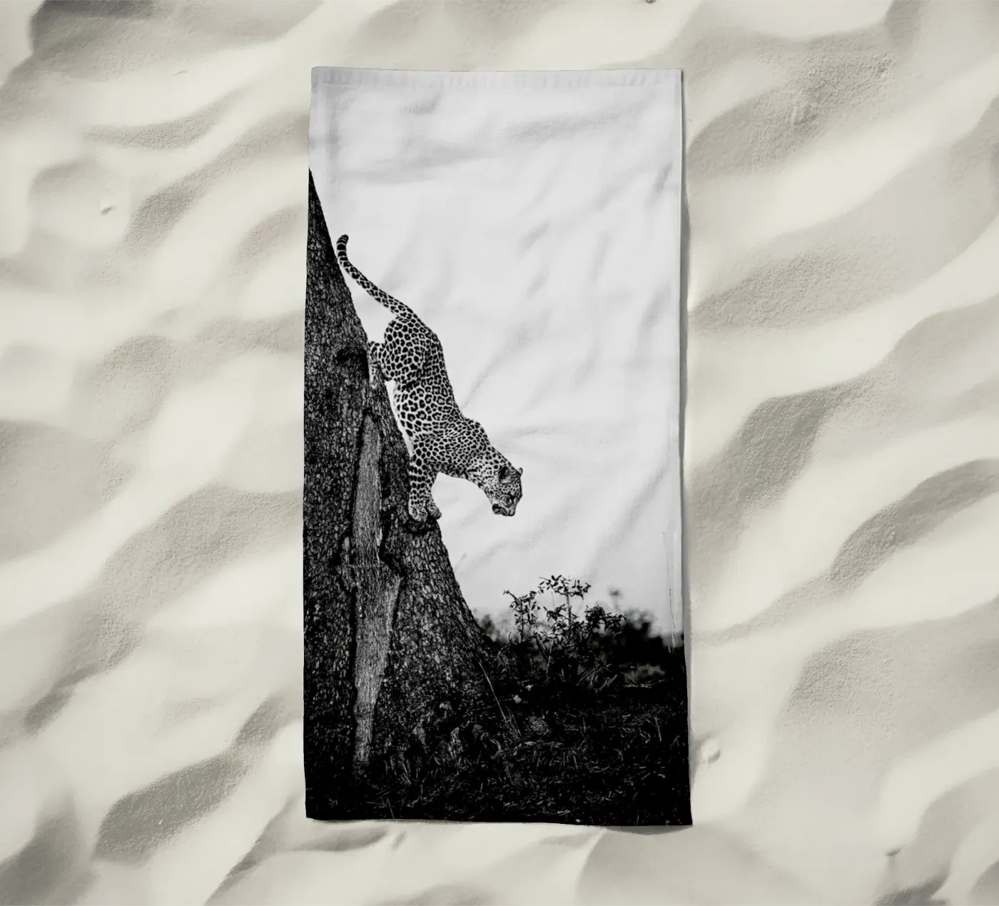 Pouncing Leopard beach towel by Natural Kingdom