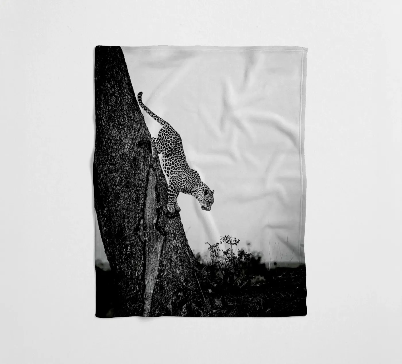 Pouncing Leopard Fleecedecke von Natural Kingdom