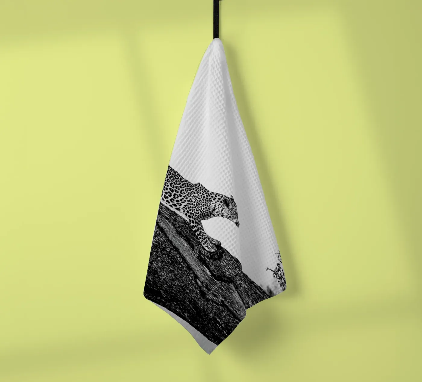 Pouncing Leopard tea towel by Natural Kingdom