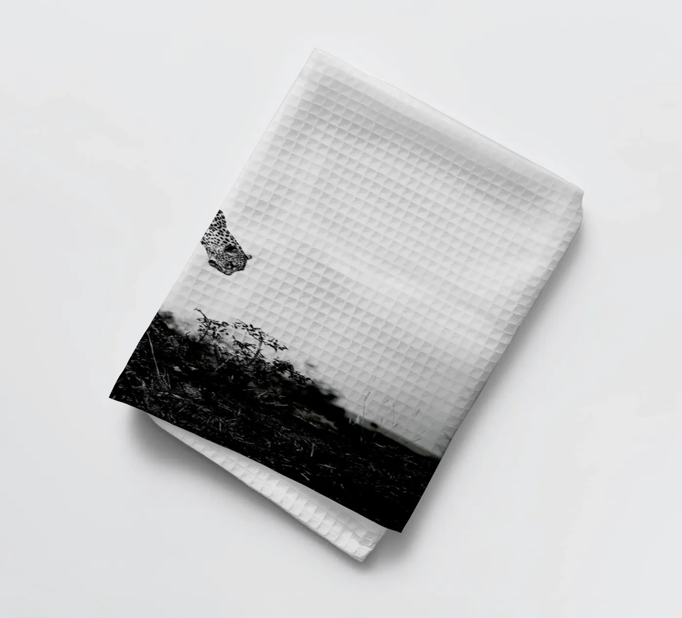 Pouncing Leopard tea towel by Natural Kingdom