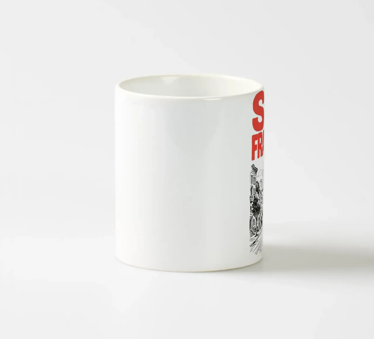 Golden Lines – City of Hills ceramic mug by MOOODZART