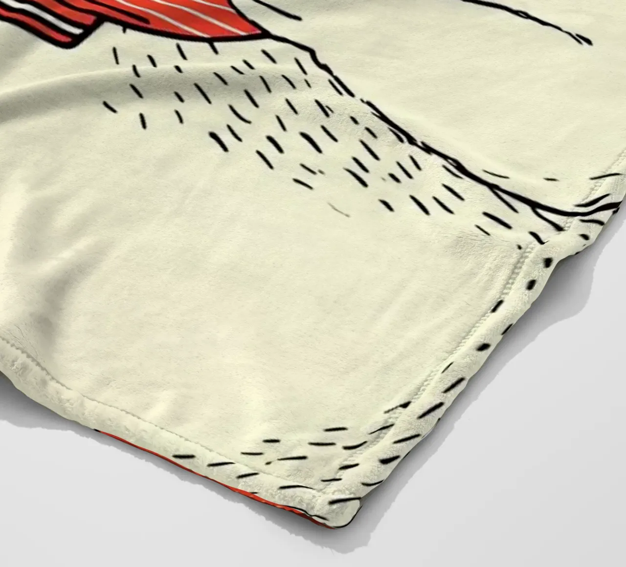 Divertente poster con tagliatelle di gatto - arte da parete kawaii per la cucina coperta in pile da Kaji