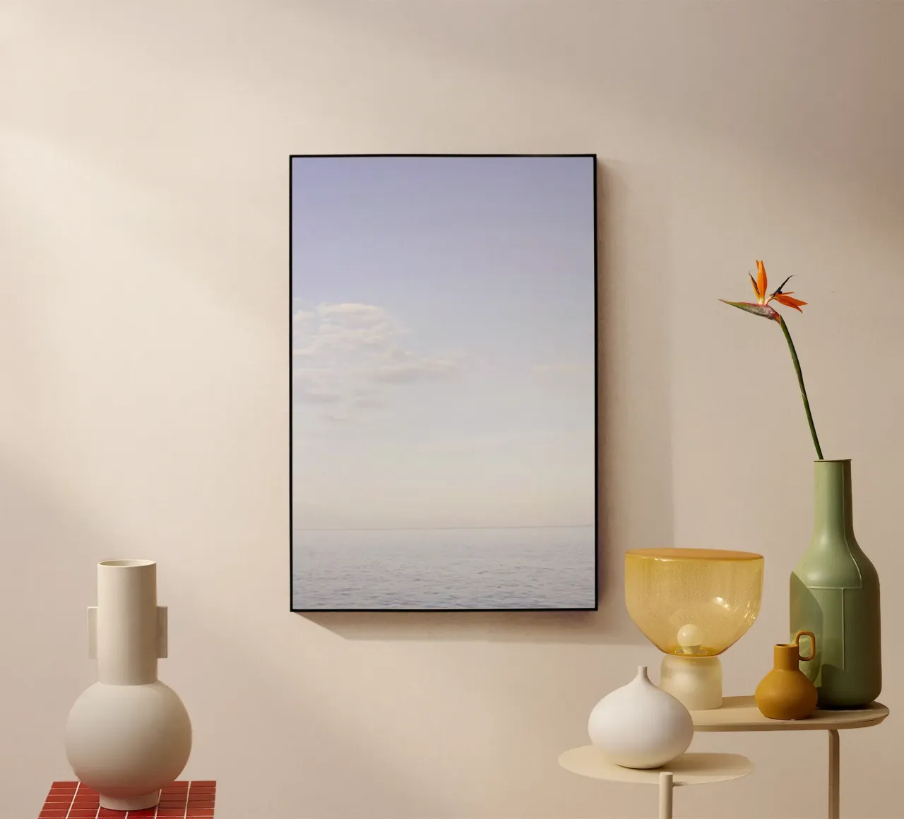 Elkenøre Strand plexiglass da Marlene Sørensen