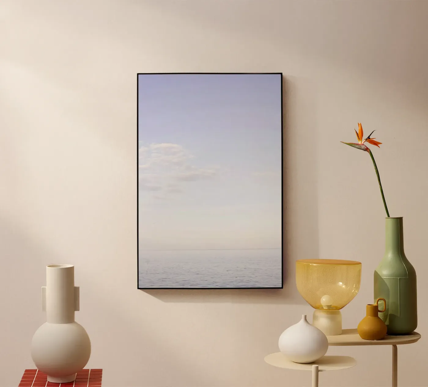 Elkenøre Strand plexiglass da Marlene Sørensen