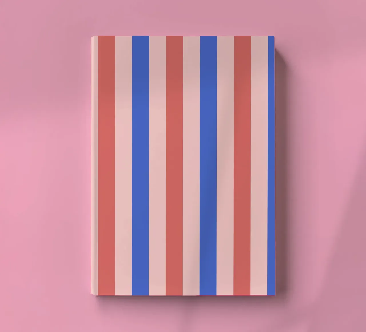 Blush and blue lines notebook by Wackapacka