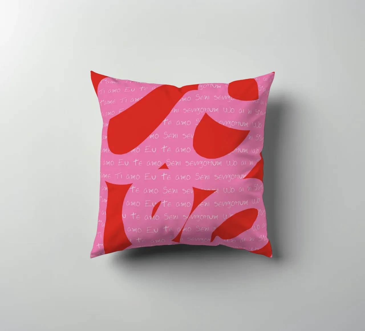 Amore dipinto cuscino da Retro Love