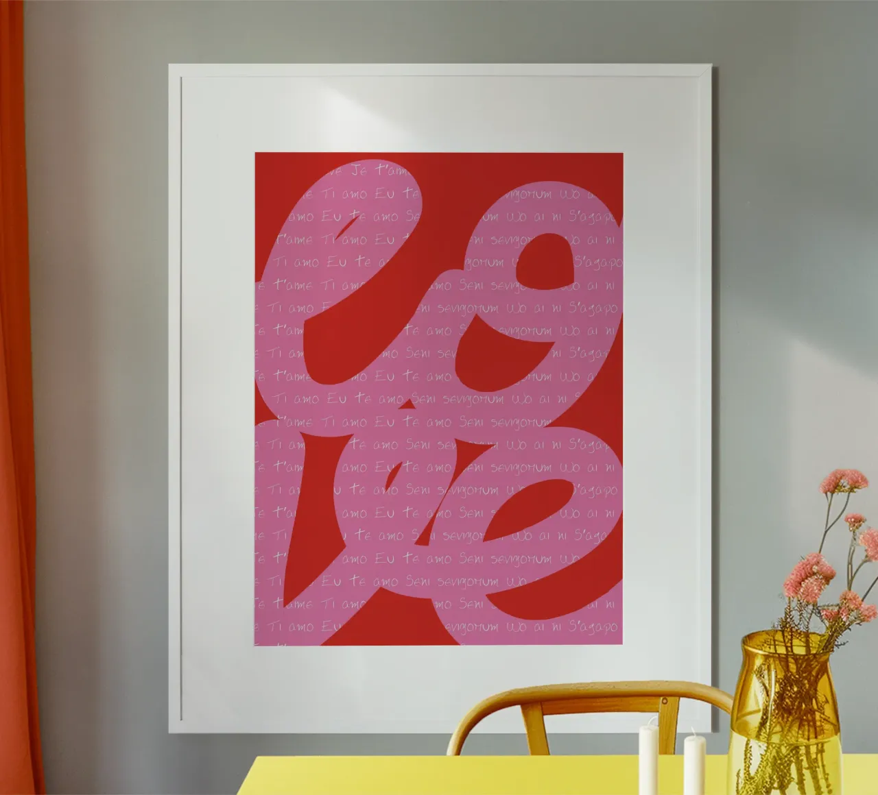 Amore dipinto poster da Retro Love