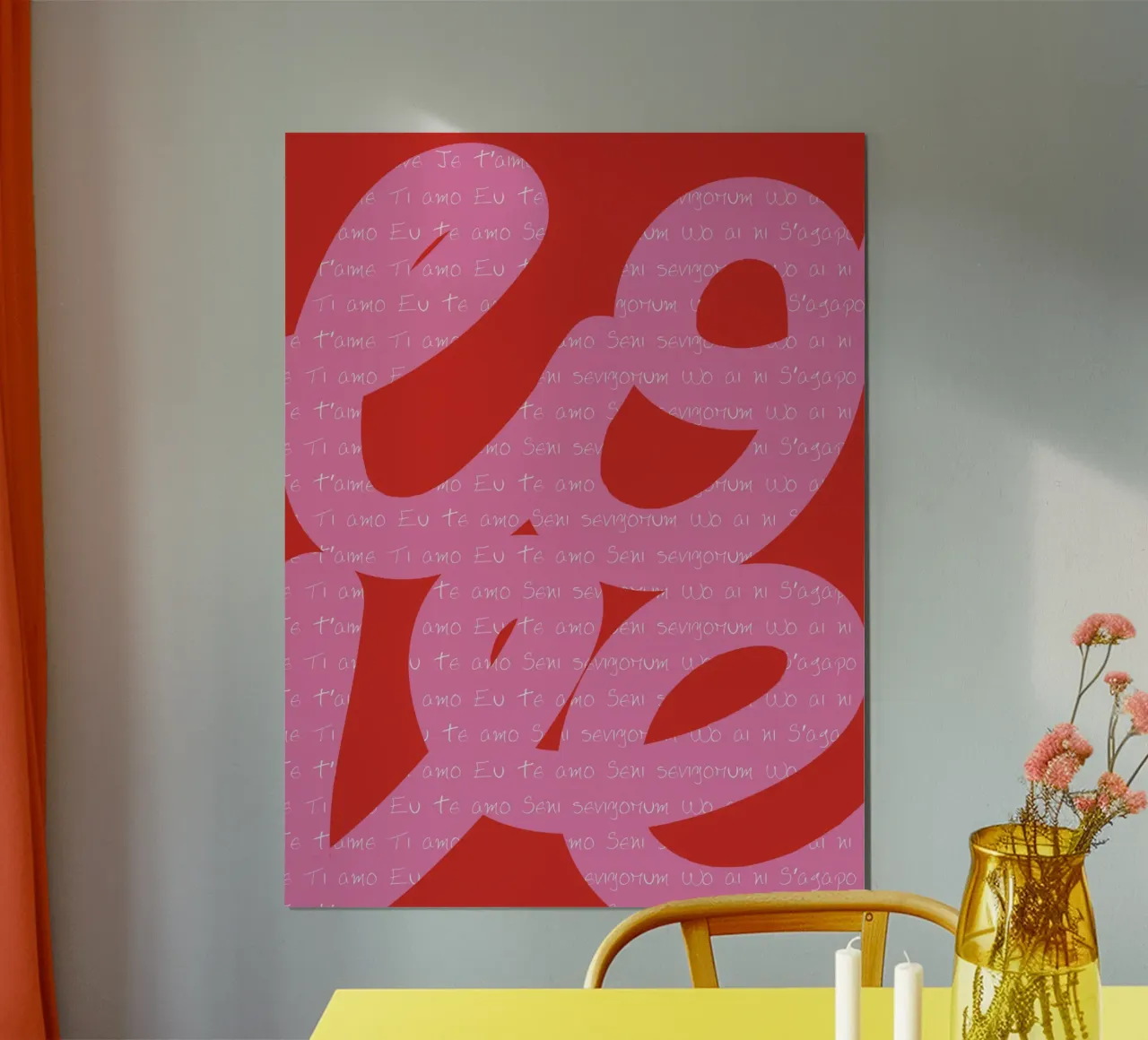 Amore dipinto poster da Retro Love