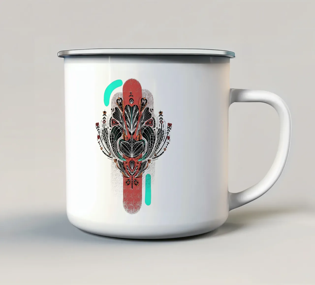 N&b tazza in smalto da Klo~