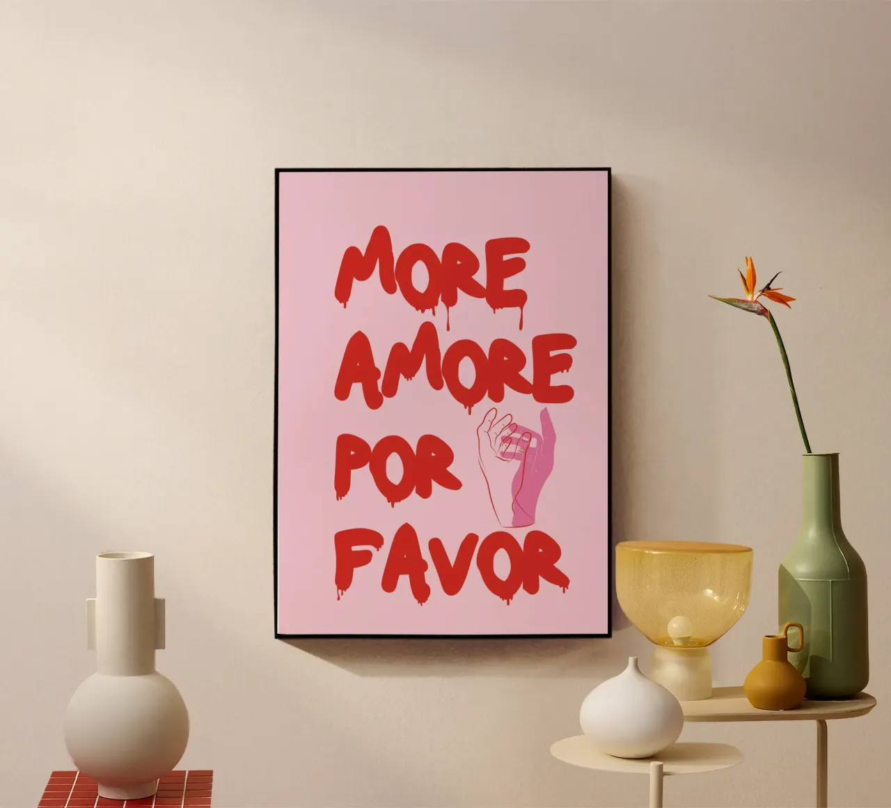 More Amore For Favor plexiglass da Retro Love