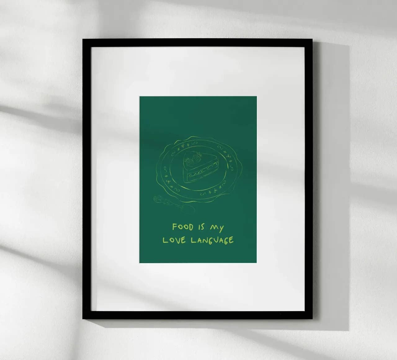 Food is my Love Language poster da Retro Love