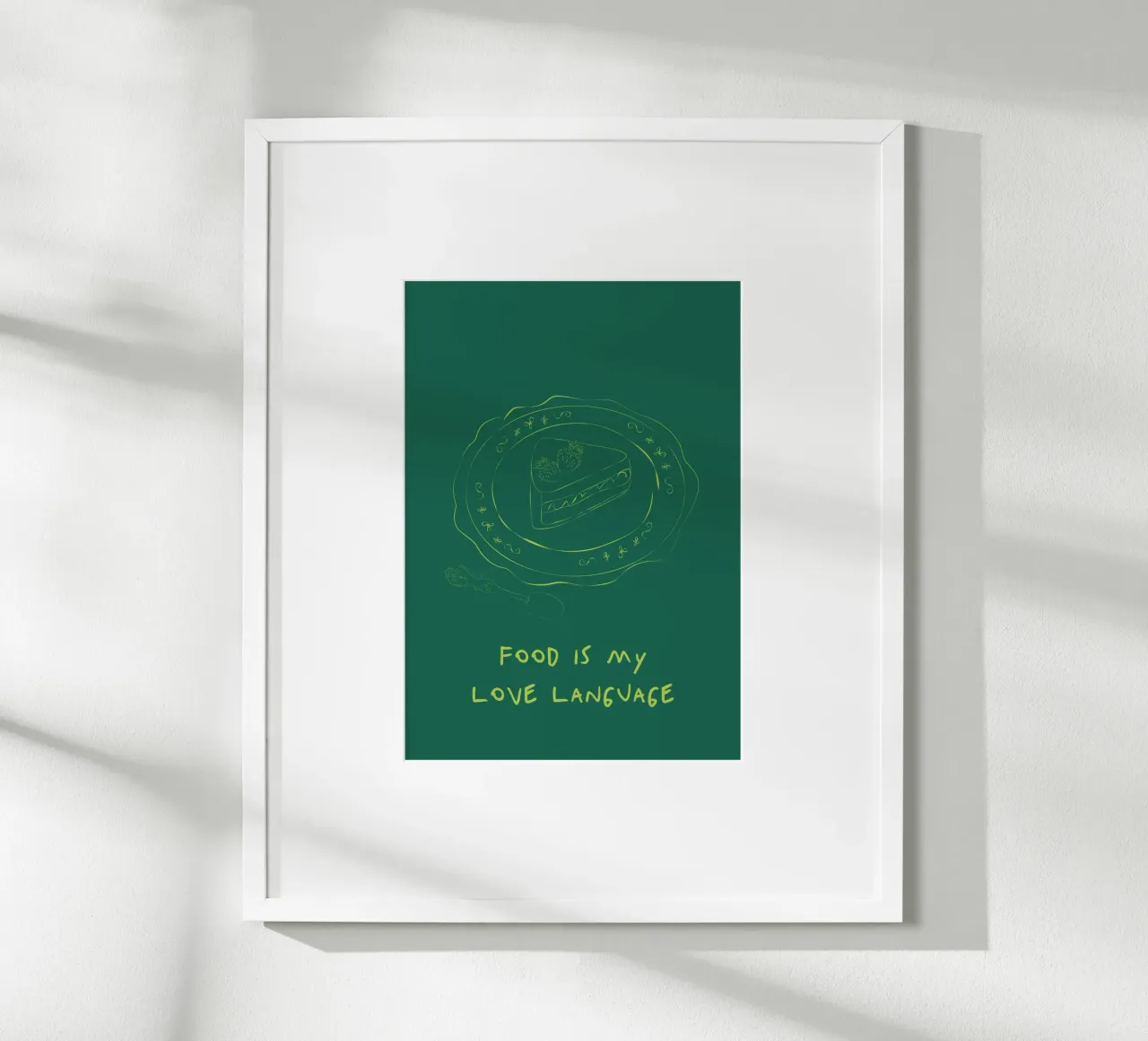 Food is my Love Language poster da Retro Love