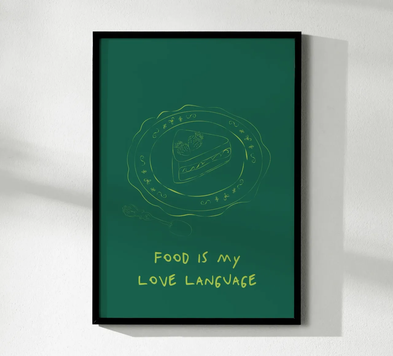 Food is my Love Language poster da Retro Love