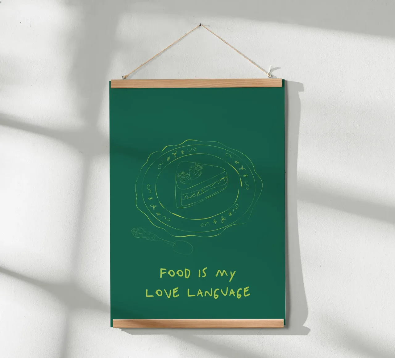 Food is my Love Language poster da Retro Love