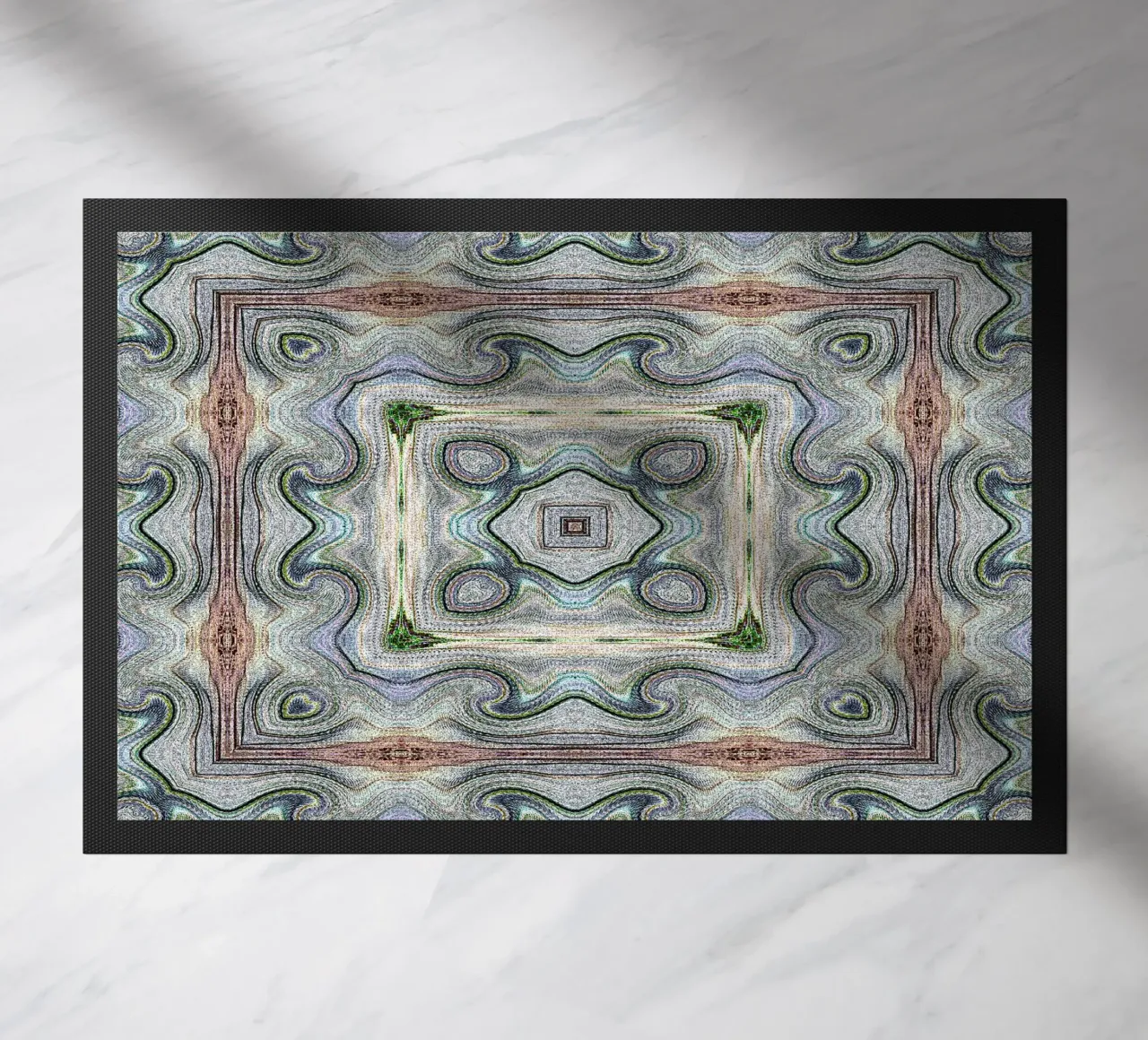 Ornamento antico in look chiaro zerbino da Gürsel Yesil Digital Art