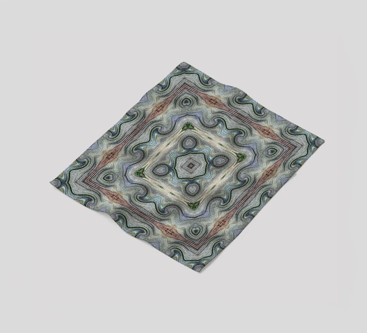 Antique ornament in light-coloured look fleece blanket by Gürsel Yesil Digital Art