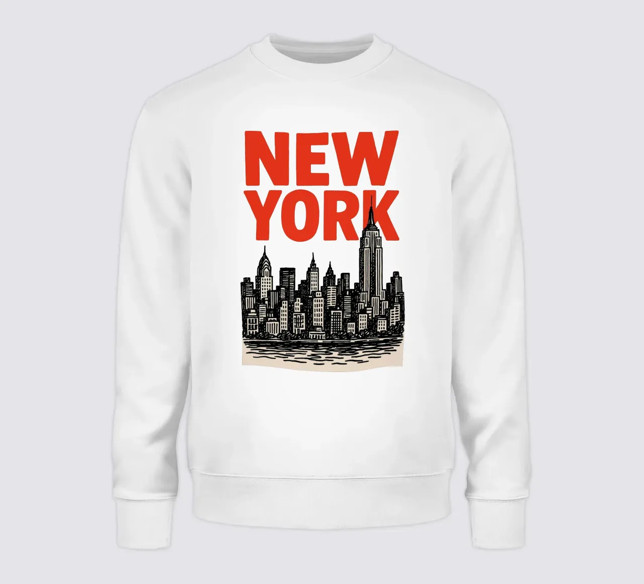 Handdrawn New York Vibes felpa da MOOODZART