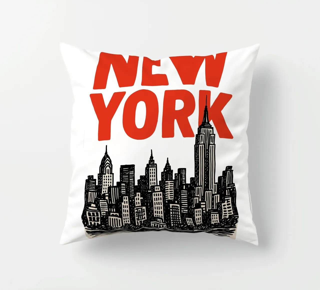 Handdrawn New York Vibes cuscino da MOOODZART