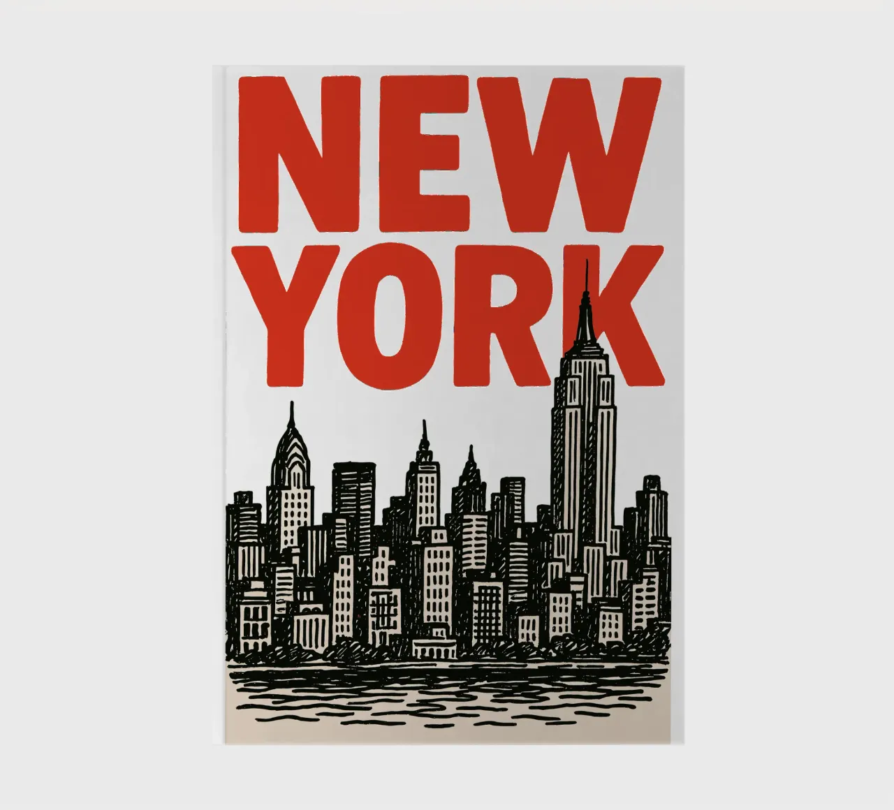 Handdrawn New York Vibes notebook by MOOODZART