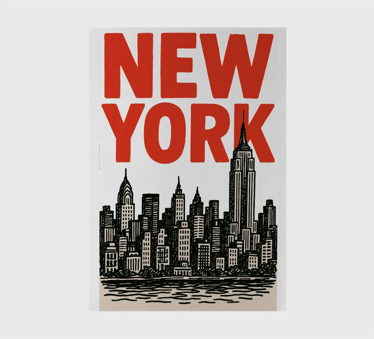 Handdrawn New York Vibes notebook by MOOODZART