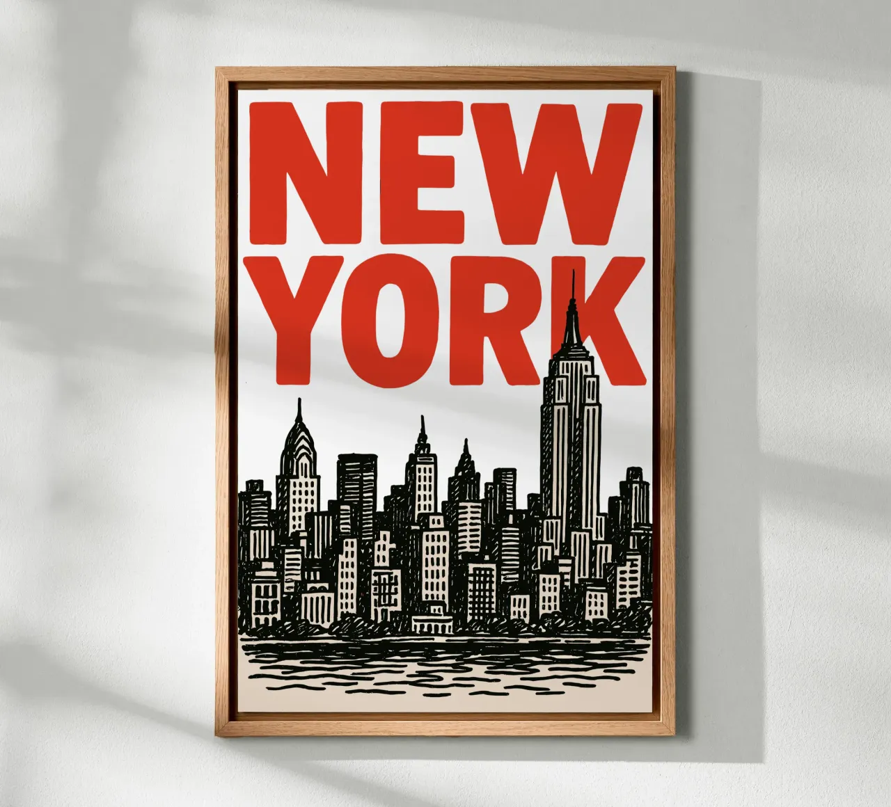 Handdrawn New York Vibes canvas by MOOODZART